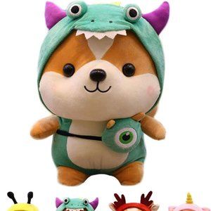 Squirrel Stuffed Animal Dressed in Dinosaur Costume Plush 10 inc Gift for LOVE